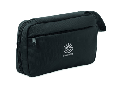 Logo trade promotional gifts image of: Toiletry bag 600D RPET