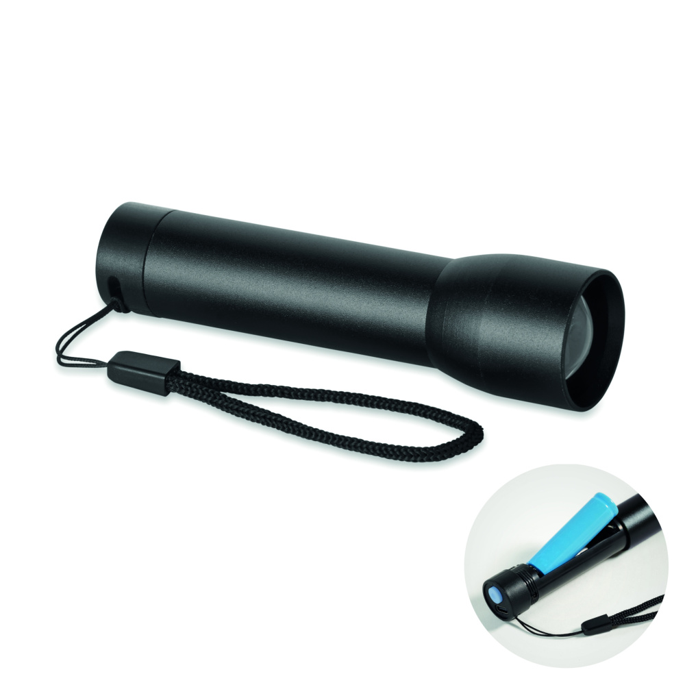 Logotrade promotional product image of: Aluminium rechargeable torch