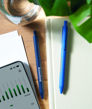 Logotrade promotional item image of: Wheat Straw/ABS push type pen