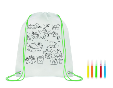 Logotrade corporate gift image of: Non woven kids bag with pens