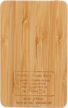 Logotrade corporate gift image of: Power Bank 5000 mAh with illuminated logo