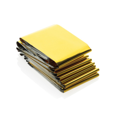 Logo trade promotional products picture of: Solra emergency blanket in RCS recycled RPET pouch