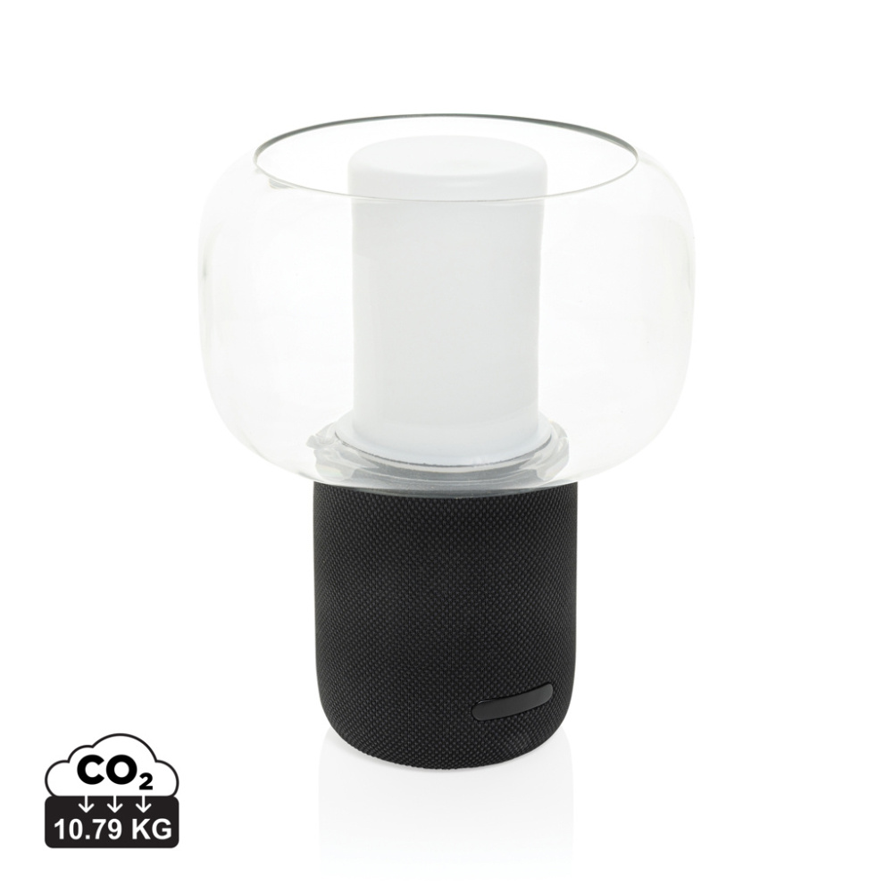 Logotrade promotional item picture of: Lux RCS recycled plastic 10W speaker lamp