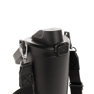 Logo trade business gift photo of: Avira Ayala RCS re-steel duosip lockable crossbody tumbler