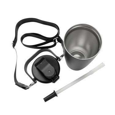 Logotrade corporate gift picture of: Avira Ayala RCS re-steel duosip lockable crossbody tumbler