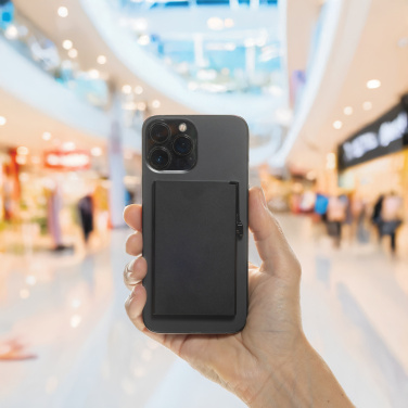 Logo trade promotional giveaway photo of: Standard aluminium RFID magnetic phone cardholder