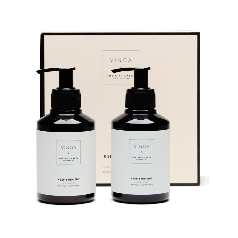 Logo trade promotional giveaways image of: VINGA x TGL hand care gift set