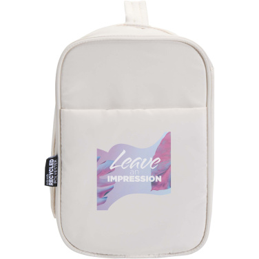 Logotrade promotional merchandise image of: Puffer GRS recycled hangable toiletry bag 8L