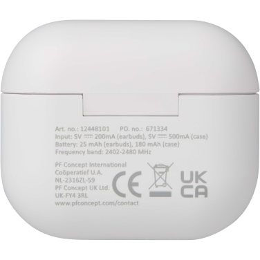 Logo trade promotional products image of: Altais recycled plastic True Wireless Bluetooth® headset