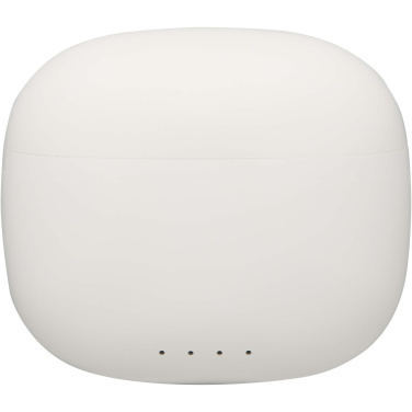 Logo trade promotional gifts image of: Alterf recycled plastic True Wireless Bluetooth® headset with silicone eartips