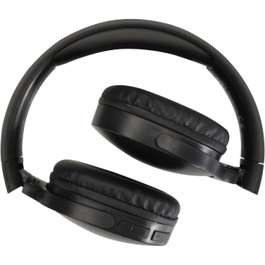 Logotrade promotional gift image of: Ancha recycled plastic over-ear wireless Bluetooth® headset