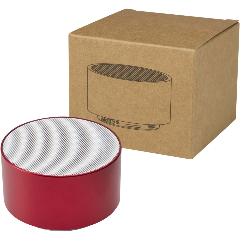 Logo trade promotional gifts image of: Ankaa 3W recycled aluminium wireless Bluetooth® speaker