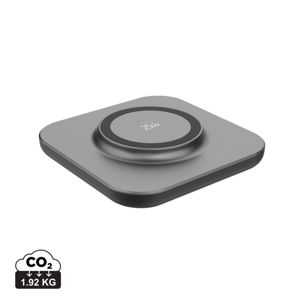 Logo trade promotional giveaways image of: Quantum ultra-fast 25W magnetic wireless charging pad