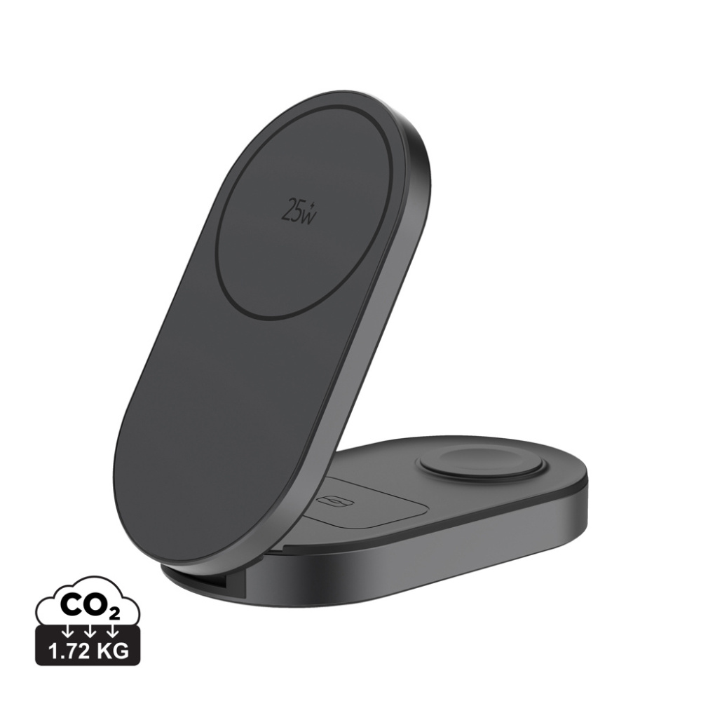 Logo trade advertising products image of: Quantum ultra-fast 3-in-1 25W Foldable Wireless Charger