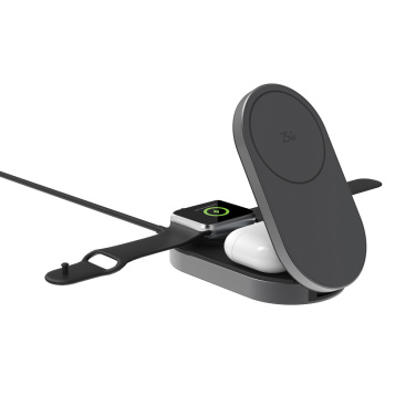 Logotrade promotional item picture of: Quantum ultra-fast 3-in-1 25W Foldable Wireless Charger