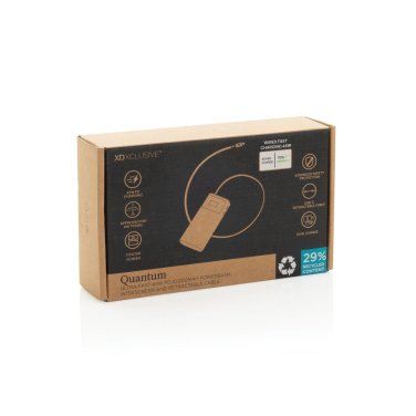 Logotrade promotional giveaway image of: Quantum RCS ultra-fast PD45W 10.000mAh powerbank with screen