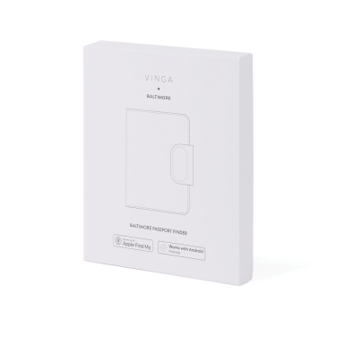 Logo trade promotional merchandise picture of: VINGA Baltimore RCS Passport Cover With Finder Dual