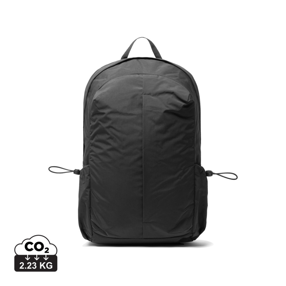 Logo trade advertising products picture of: KENTO URBAN RCS recycled nylon 15.6 inch Backpack with front