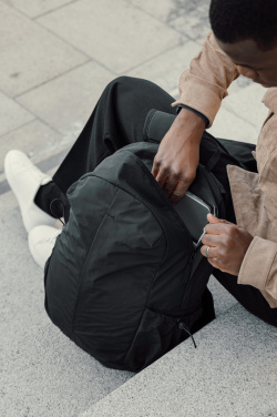 Logotrade corporate gift image of: KENTO URBAN RCS recycled nylon 15.6 inch Backpack with front