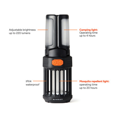 Logo trade promotional giveaways image of: Nordic Drift Titan Portable mosquito repellent camping light