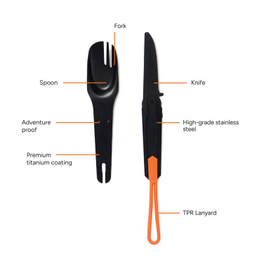 Logotrade promotional merchandise image of: Nordic Drift Trail 4 in 1 outdoor cutlery