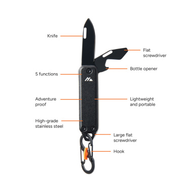 Logotrade promotional giveaway image of: Nordic Drift Adventure keychain tool