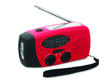 Logo trade promotional product photo of: Portable radio SOS with LED torch