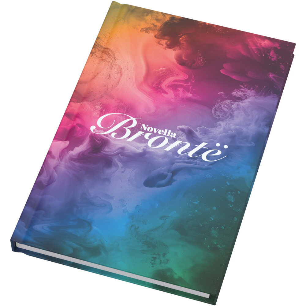 Logo trade promotional merchandise picture of: Novella Brontë A5 matt hard cover notebook - 100 sheets
