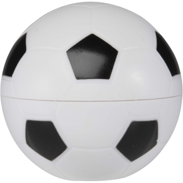 Logotrade promotional item picture of: Zuri football-shaped vanilla lip balm with SPF 15