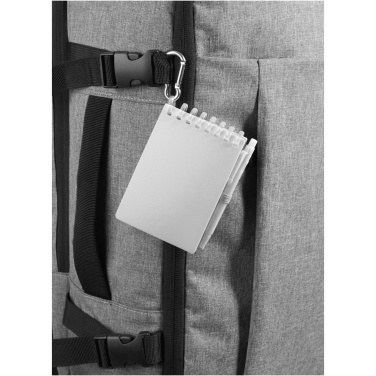 Logotrade corporate gift picture of: Lig Mini recycled outdoor soft cover notebook and ballpoint pen set (black ink)