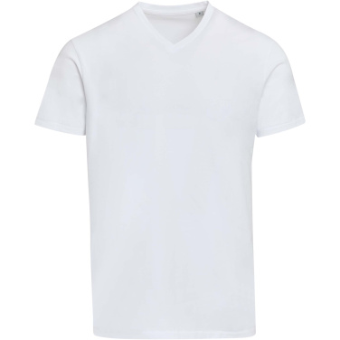 Logotrade corporate gift image of: Balfour 200 g/m² short sleeve v-neck unisex OCS organic t-shirt