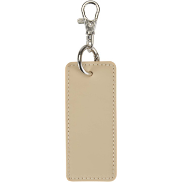 Logotrade promotional merchandise image of: Resi Plus GRS recycled rectangle charm keychain