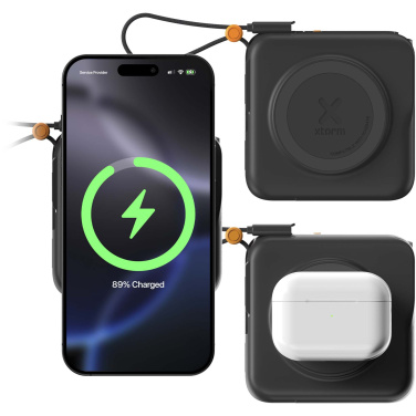 Logo trade promotional items image of: Xtorm TravelPro 30W 10.000 mAh 3-in-1 travel charger