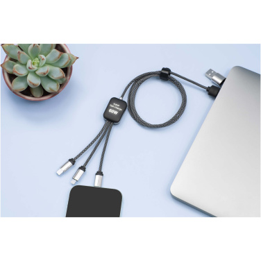 Logotrade promotional merchandise picture of: SCX.design C33 60W Type-C charging cable with dual light-up logo