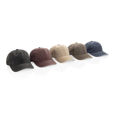 Logotrade promotional gift picture of: BEAU AWARE™ Washed 6 panel 270gsm cotton twill cap