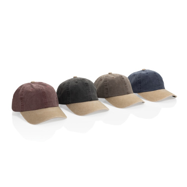 Logotrade corporate gift image of: BEAU AWARE™ Washed 6 panel 270gsm cotton twill two tone cap