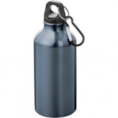 Logotrade reklaamtoote foto: Oregon 400 ml alumiiniumist veepudel karabiiniga
