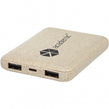 Logotrade ärikingituse foto: Asama 5000 mAh nisuõlgedest elektripank