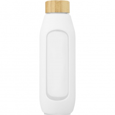 Logo trade reklaamkingitused foto: Tidan 600 ml boorsilikaatklaasist pudel silikoonkäepidemega