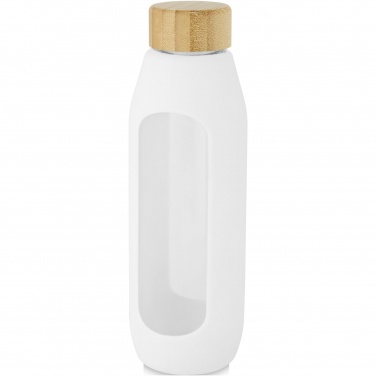 Logo trade firmakingituse pilt: Tidan 600 ml boorsilikaatklaasist pudel silikoonkäepidemega