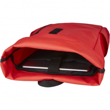 Logo trade reklaamtoote pilt: Byron 15,6" GRS RPET rull-top seljakott 18L