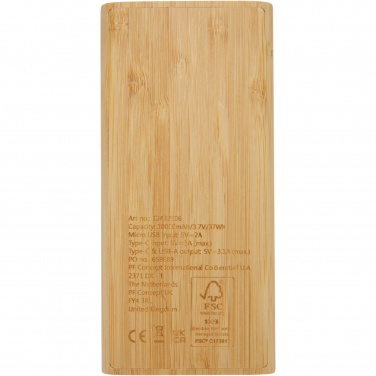 Logotrade ärikingi foto: Tulda 10 000 mAh bambusest akupank