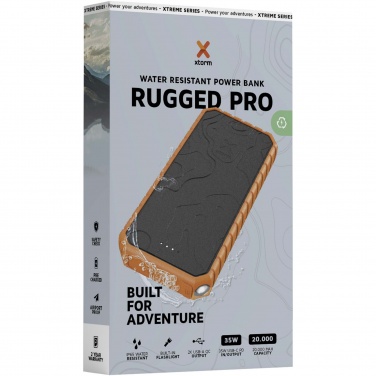 Logo trade firmakingitused foto: Xtorm XR202 Xtreme 20 000 mAh 35 W QC3.0 veekindel vastupidav akupank koos taskulambiga