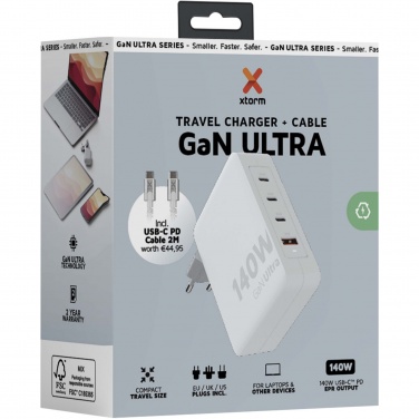 Logotrade firmakingituse foto: Xtorm XVC2140 GaN Ultra 140 W reisilaadija 240 W USB-C PD kaabliga