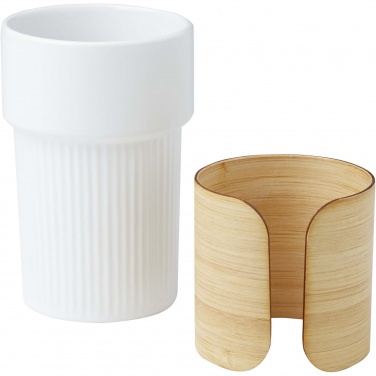 Logotrade reklaamkingituse foto: Termostass Fika 340 ml bambuskattega