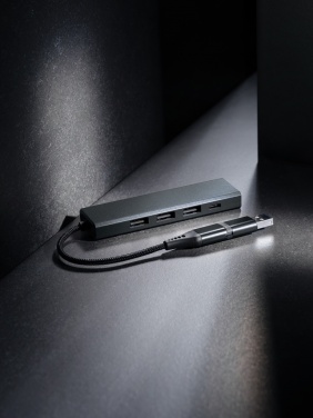 Logotrade reklaamkingituse foto: Terra RCS taaskasutatud alumiiniumist jaotur 3 USB-pordiga