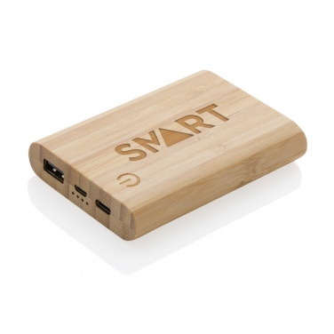 Logotrade firmakingid pilt: Bambusest 5000 mAh akupank