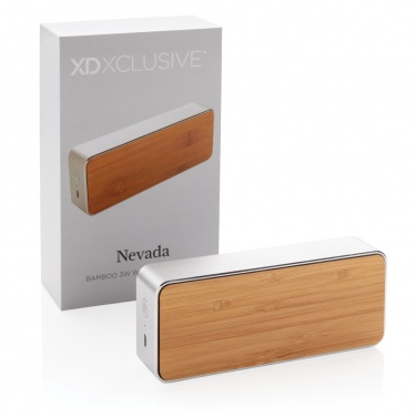 Logotrade ärikingid pilt: Nevada Bamboo 3W juhtmevaba kõlar