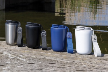 Logotrade reklaamkingituse foto: Cuppa RCS terasest vaakum termoskruus koos randmepaelaga