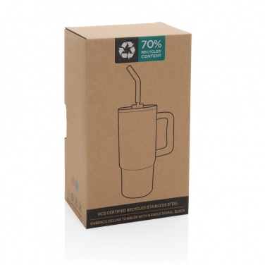 Logotrade reklaamtoote foto: Embrace deluxe roostevabast terasest termoskruus, 900 ml